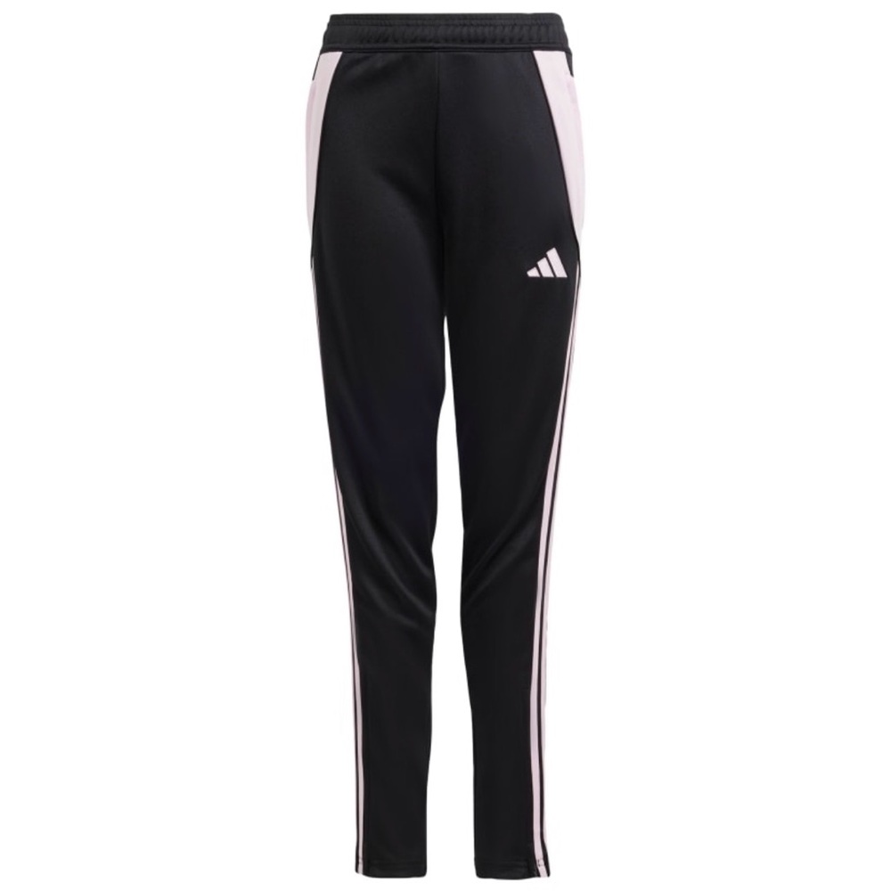 Adidas Kids Black and Light Pink Joggers